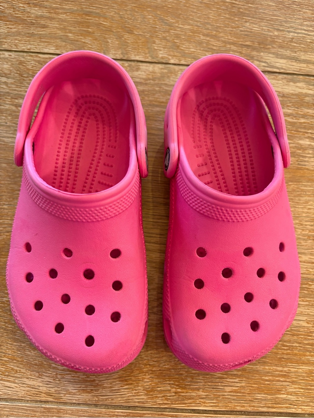 Girls Pink Crocs - Picture 2 of 4